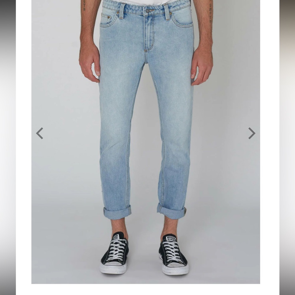 ROLLA'S Men's Slim Jeans in Light Blue